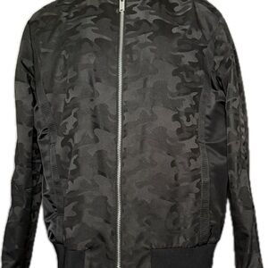 Karl Lagerfeld Men's Black Camo Jacket